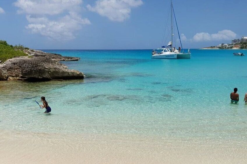 Excursión tropical de esnórquel y navegación en catamarán (St Maarten)