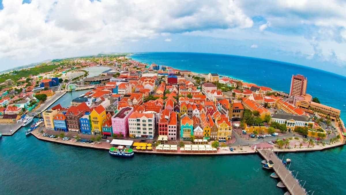 Plattegrond van Curacao